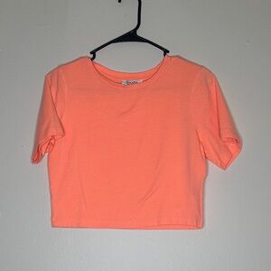 Zenana Outfitters Coral Crop Top